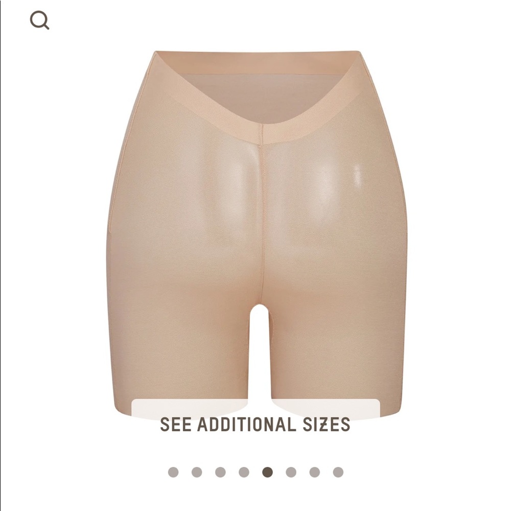 ISO skims sheer sculpt low back shorts - clay (s)